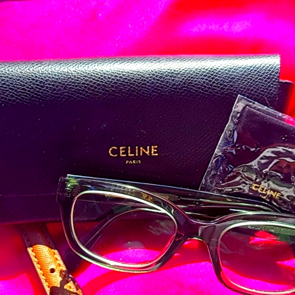CELINE 5.0  1 Celine 41329 Eyeglasses-Transparent Green -52mm